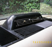 rear vent for 1960s air conditioning for a Jaguar MKII