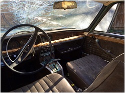 1966 BMW 2000c interior view