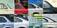collage 8 images of Hofmeister Kink on BMWs 