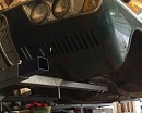 BMW 2000c front mounted on rotisserie 