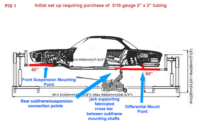 1966 BM@ 2000c mounted on rotisserie diagram showing problem