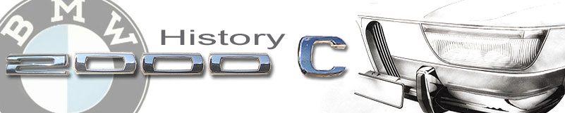 History 2000C intro images with BMW logo and draft of CS front