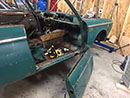 BMW 2000c passenger door removed