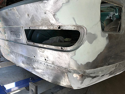 1966 BMW 2000c/cs body repair using filler