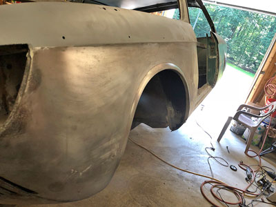 1966 bmw 2000c/cs fender bare metal